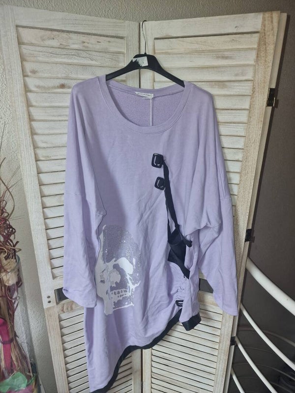 Skull Sweat Pullover Asymetrisch