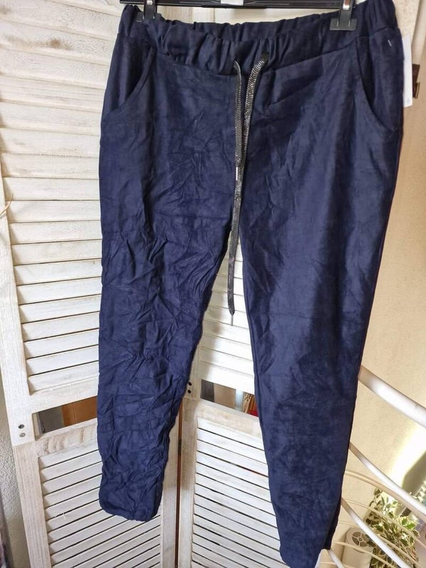 Joggpant Hosen in Wildlederoptik samtweich