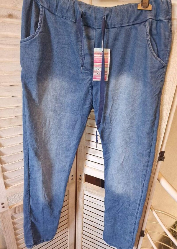 Joggpant Hose in Jeansoptik