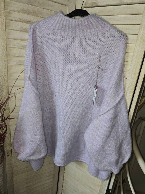 Strickpullover mit Ballonärmel