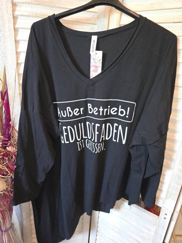 Sweatshirt mit dem Spruch Ausser Betrieb ! Geduldsfaden ist gerissen