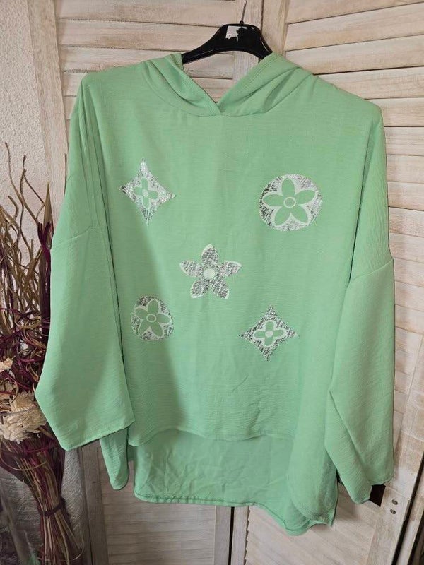 Curvy  Hoodie mit Kapuze in verschiedene Farben