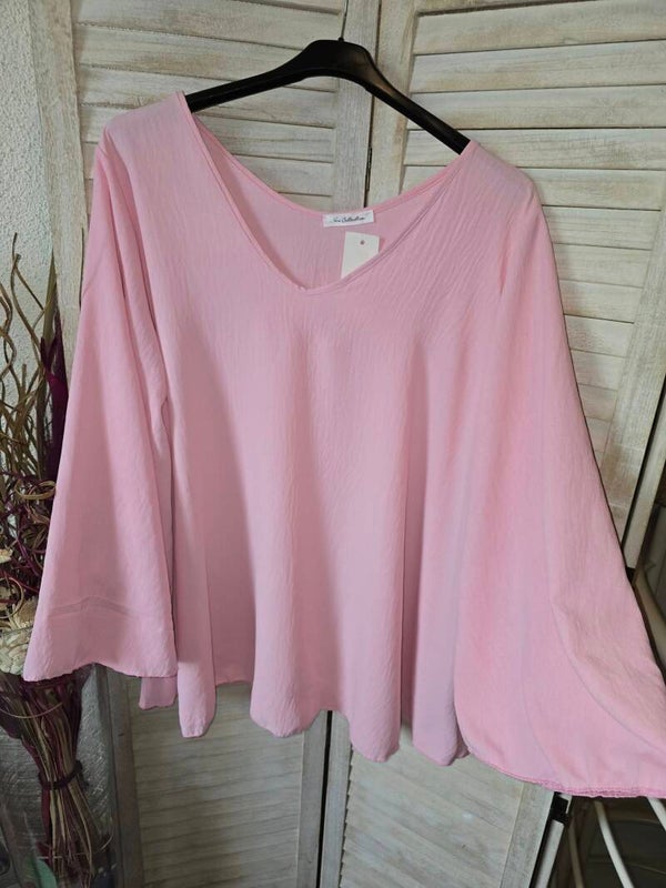 Bluse mit breiten Ärmel
