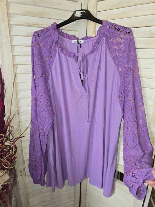Bluse mit Spitze