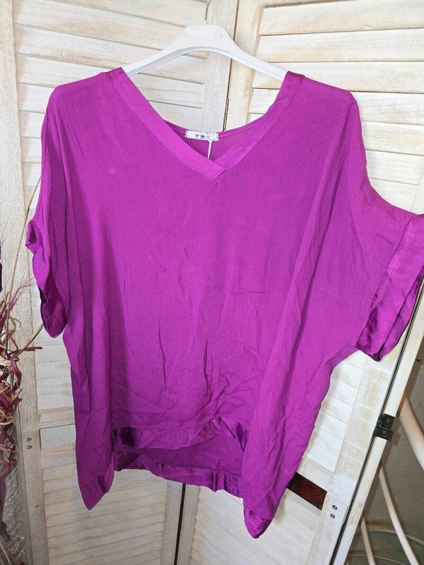 Bluse mit leichter A - Linienform