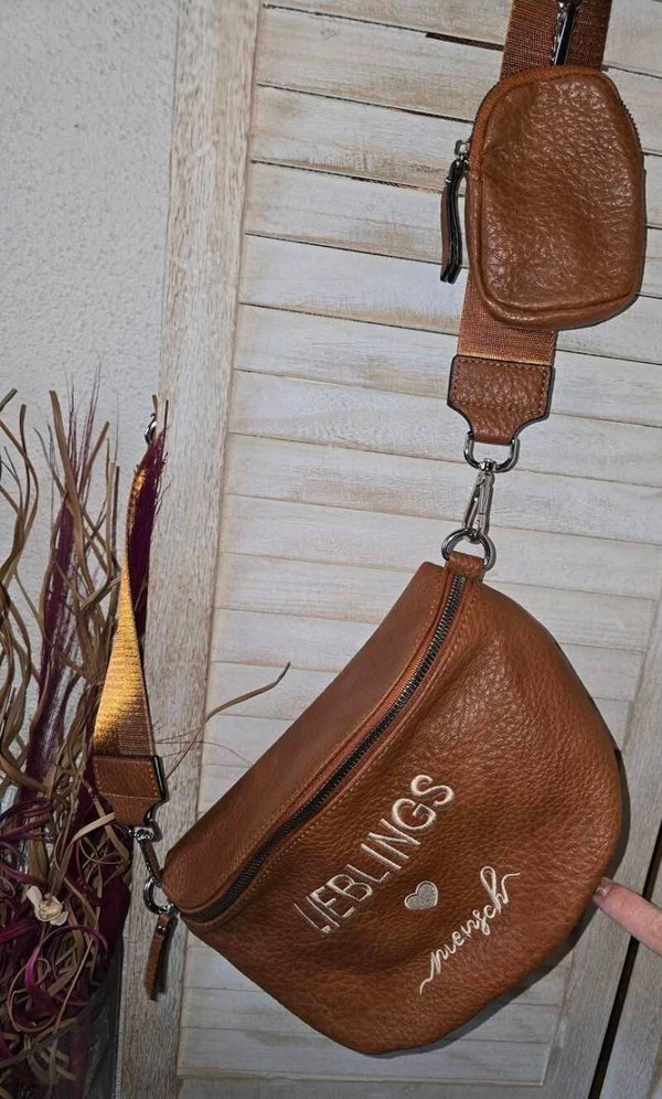 Brusttasche inkl. Schulterriehmen  Lieblings  Mensch