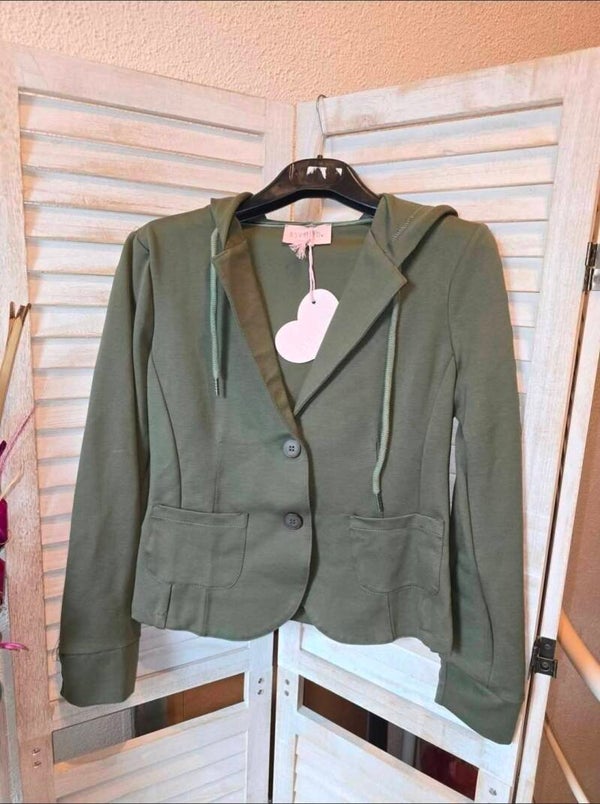 Blazerjacke mit Kapuze