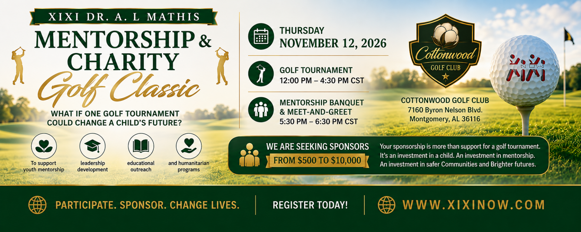 XIXI Dr. A.L. Mathis Mentorship & Charity Golf Classic