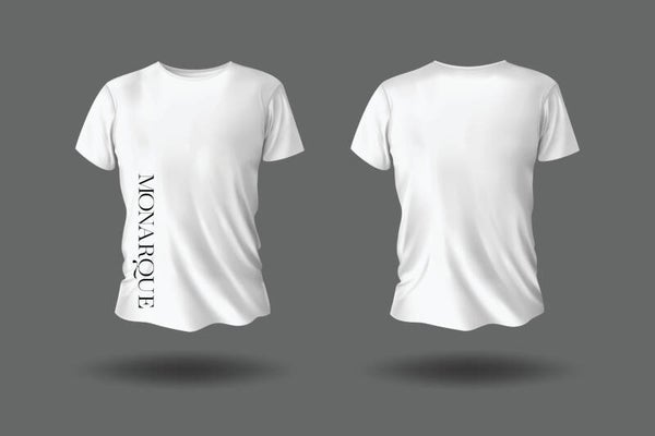 Monarque Style wear logo T shirt white