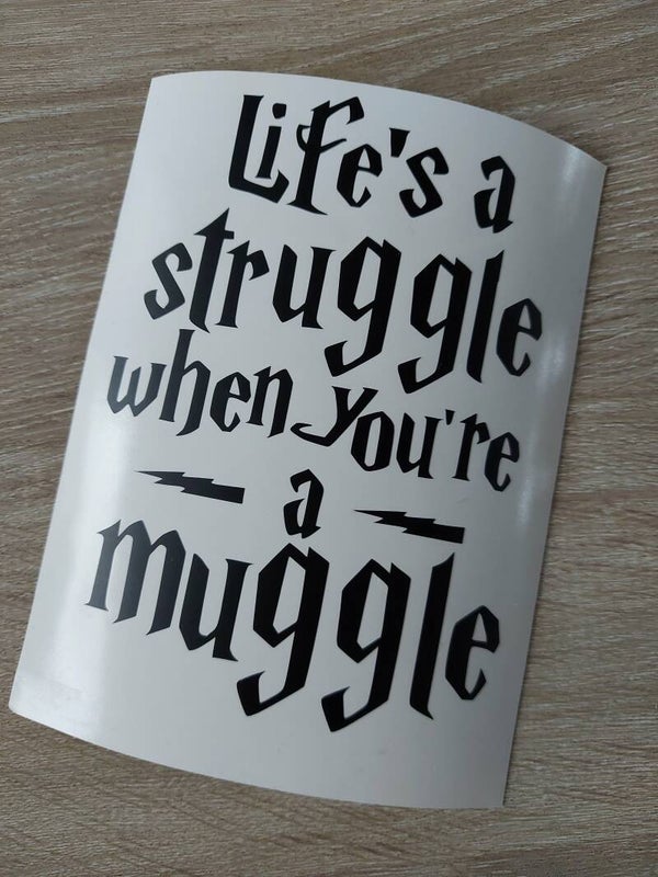 Sticker "Harry Potter Struggle Muggle"