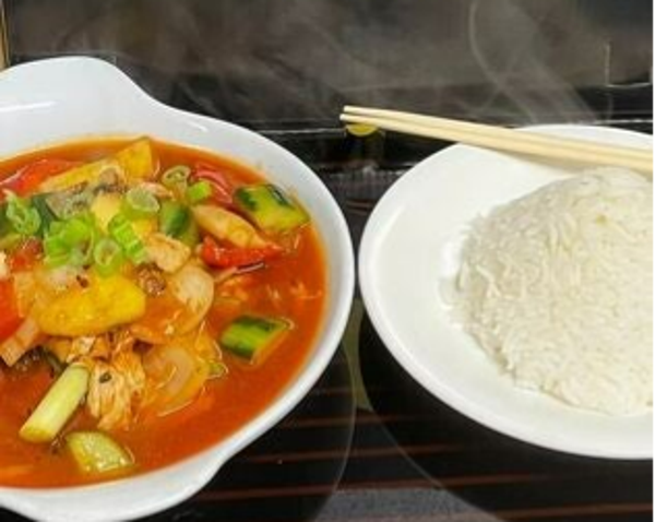 A1- kylling med sur sød sovs alm