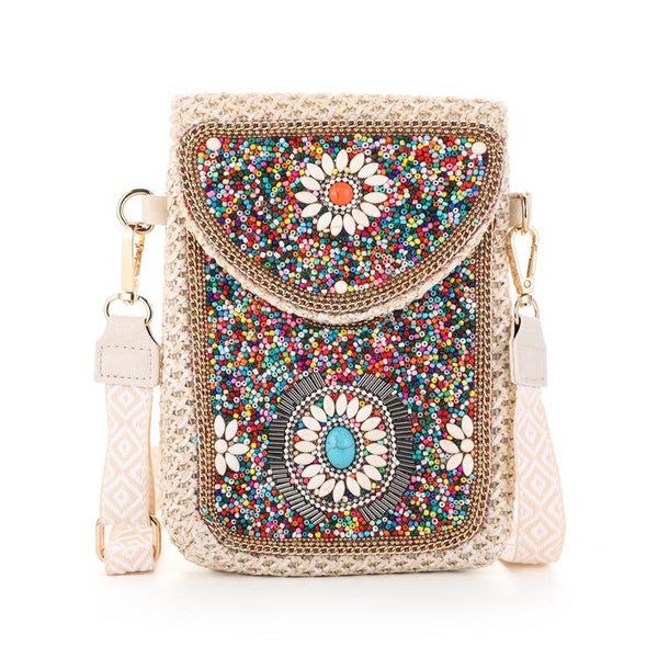 Boho kralen telefoontasje