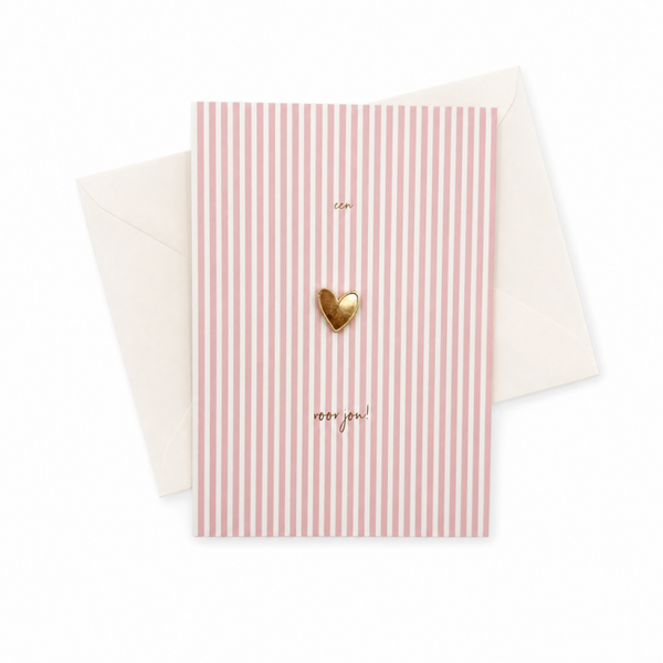 Pin kaartje met envelop