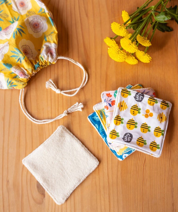 Lot de 5 cotons démaquillants lavables