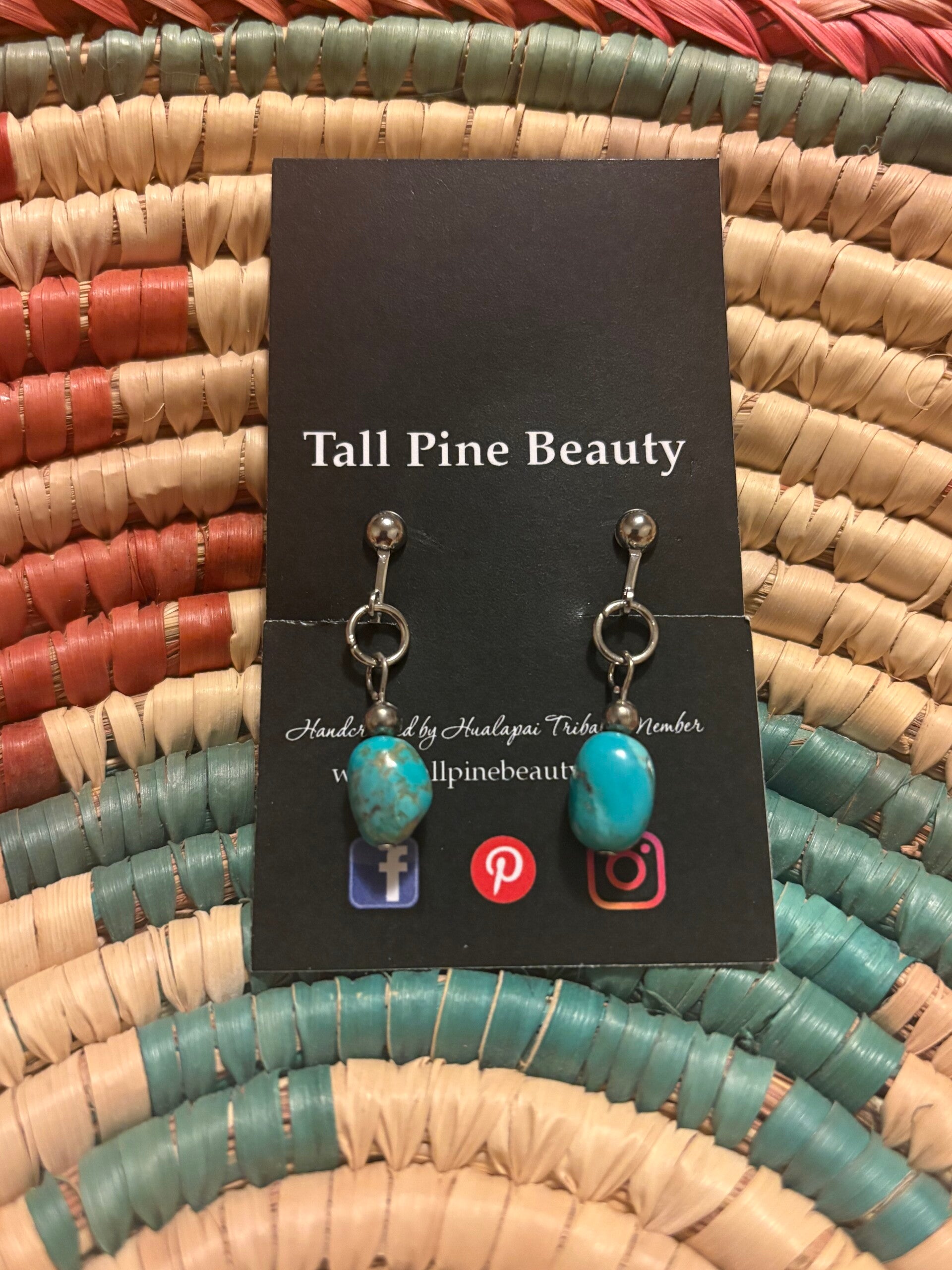 Clip-On Turquoise earrings