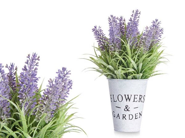 PLANTA LAVANDA BOTE METAL 22CM 86826