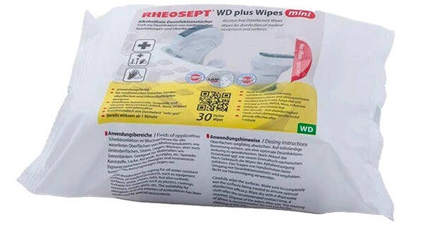 Rheosept Mini Wipes Professionele Schoonmaak Doekjes 30stk Artikelnummer: RPMI