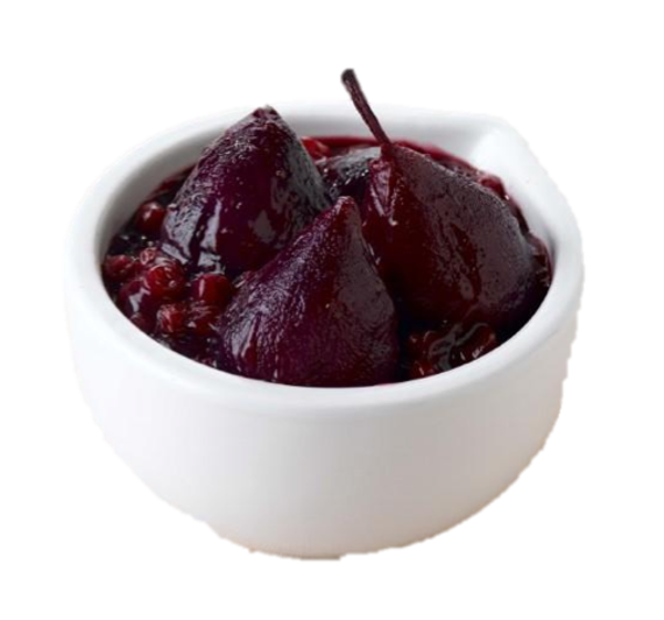 Stoofpeertjes met veenbessen