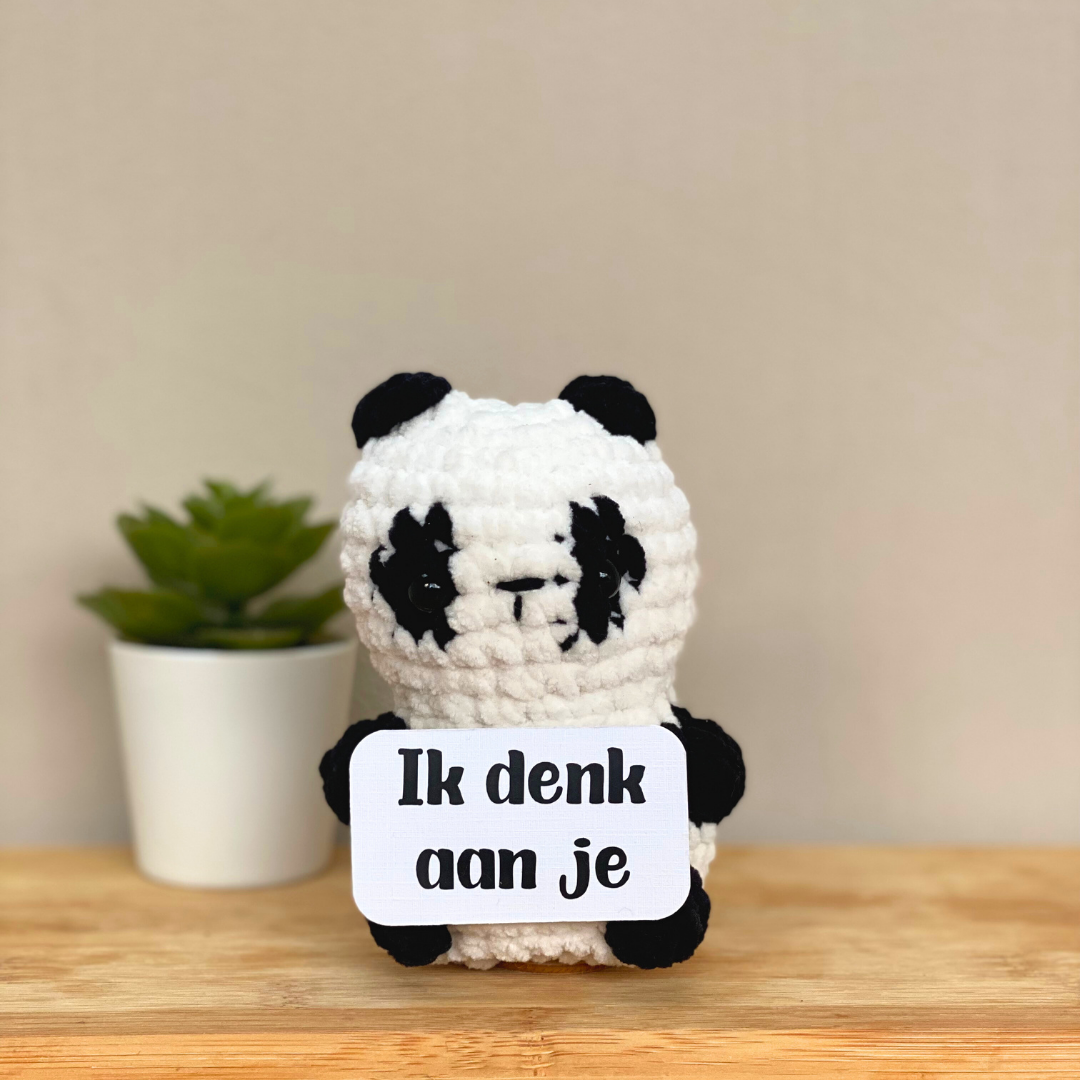 'Pelle' - Zwart/wit panda
