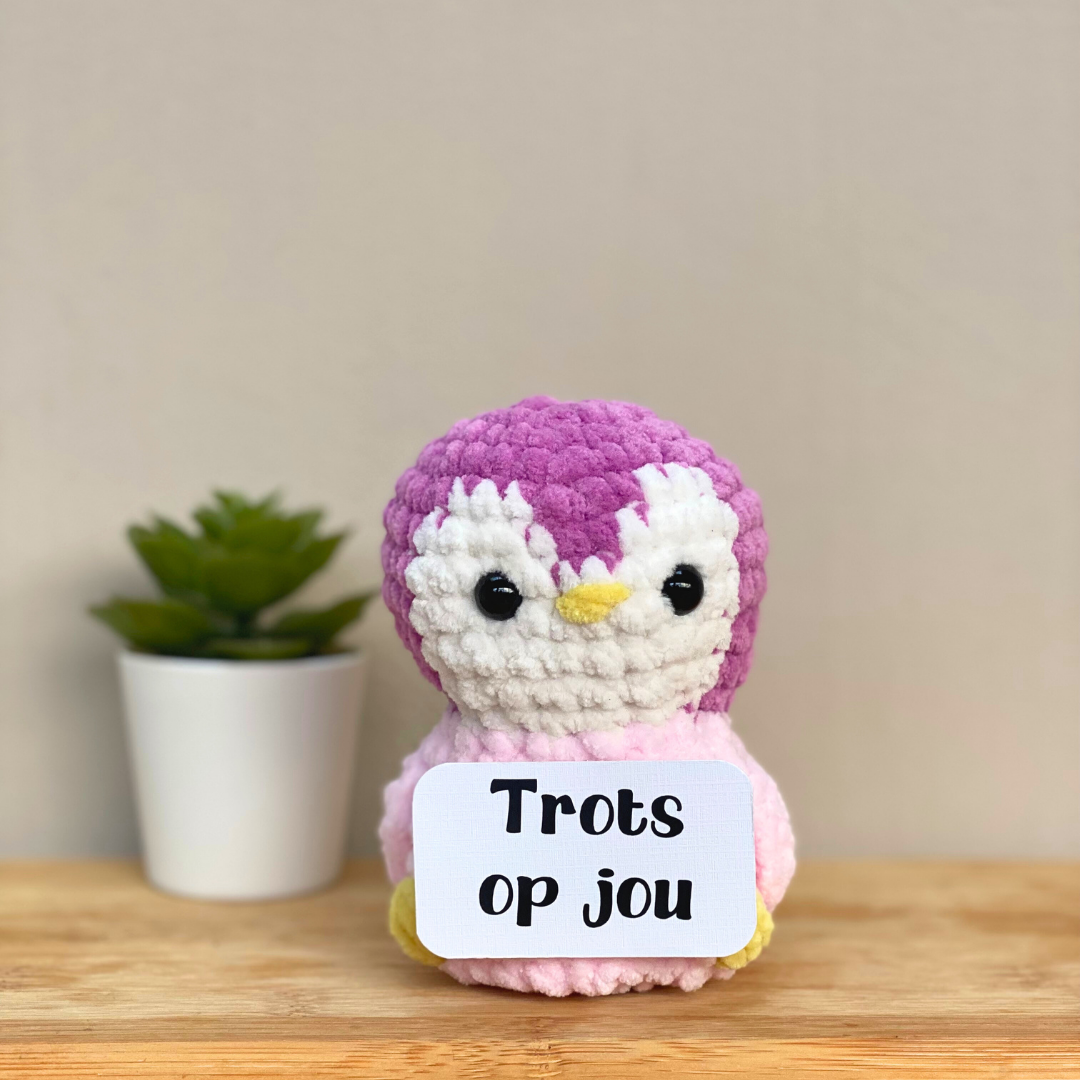 'Pien' - Roze pinguin