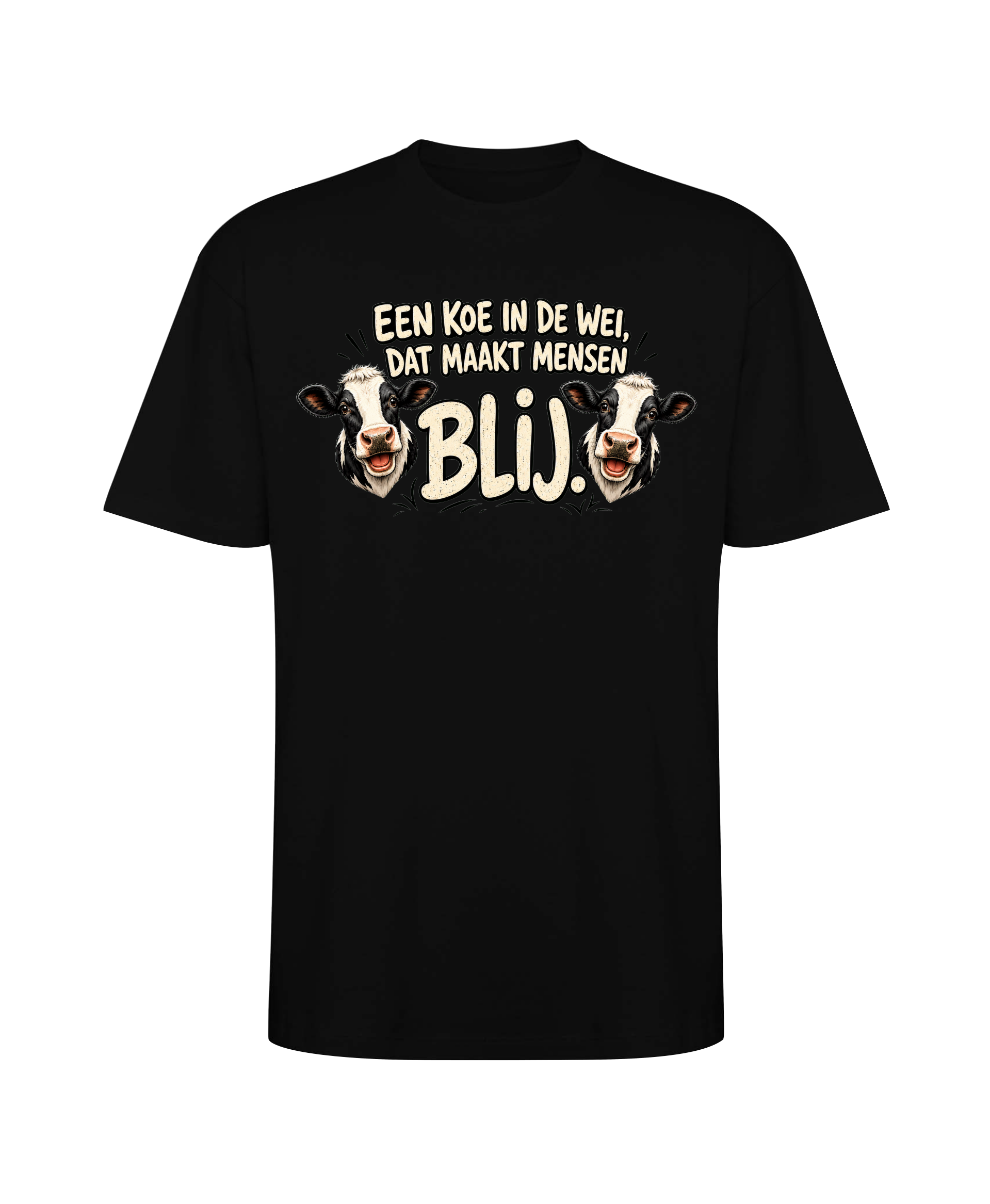 een koe in de wei maakt mensen blij