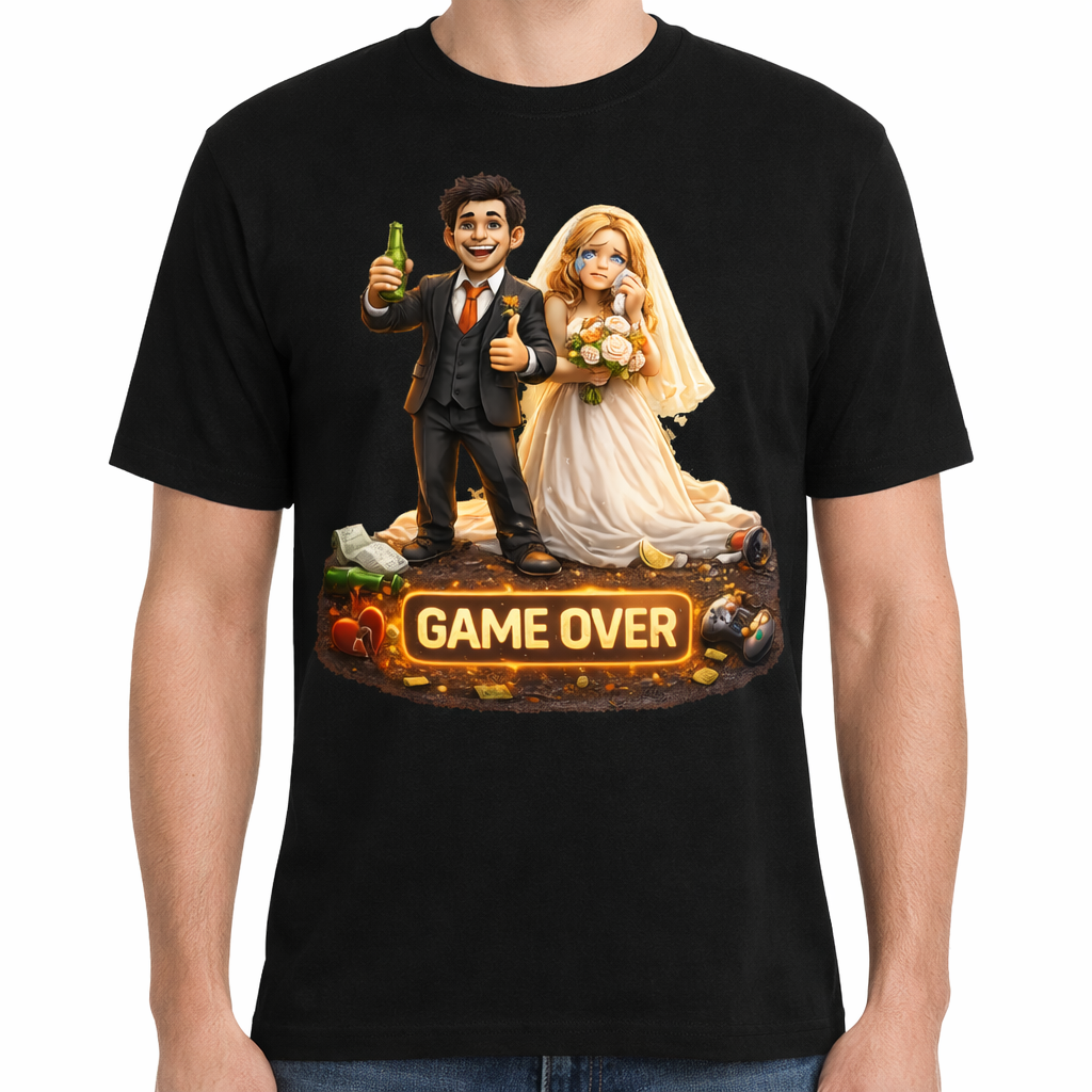 game over  vrijgezellen feest shirt !!
