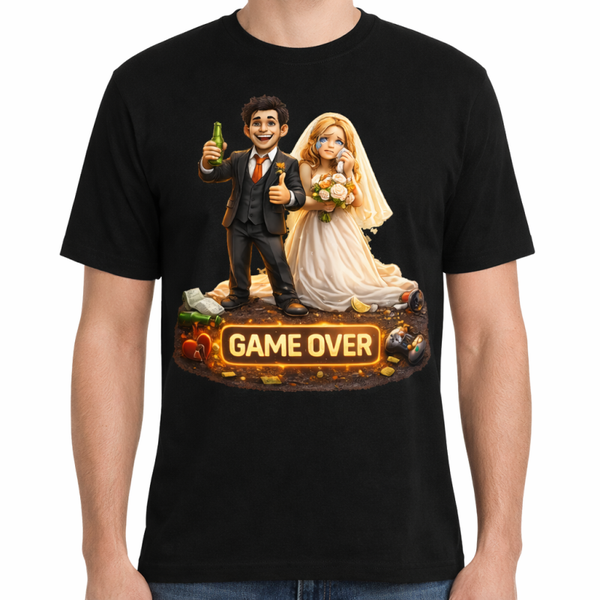 game over  vrijgezellen feest shirt !!
