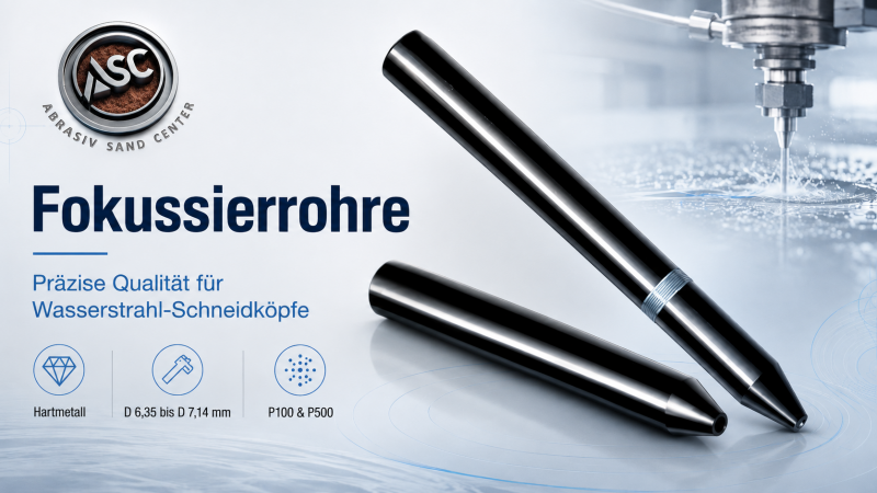 Unsere hochwertigen Fokussierrohre sind speziell für Wasserstrahl-Schneidköpfe konzipiert, um präzise Schnitte zu gewährleisten