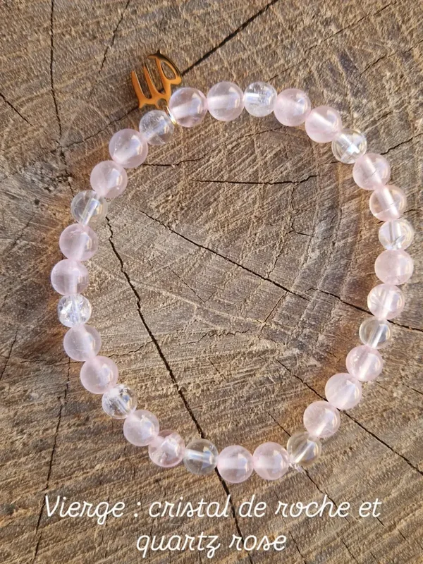 🌌Bracelet femme pierres naturelles et signe astrologique 🌌