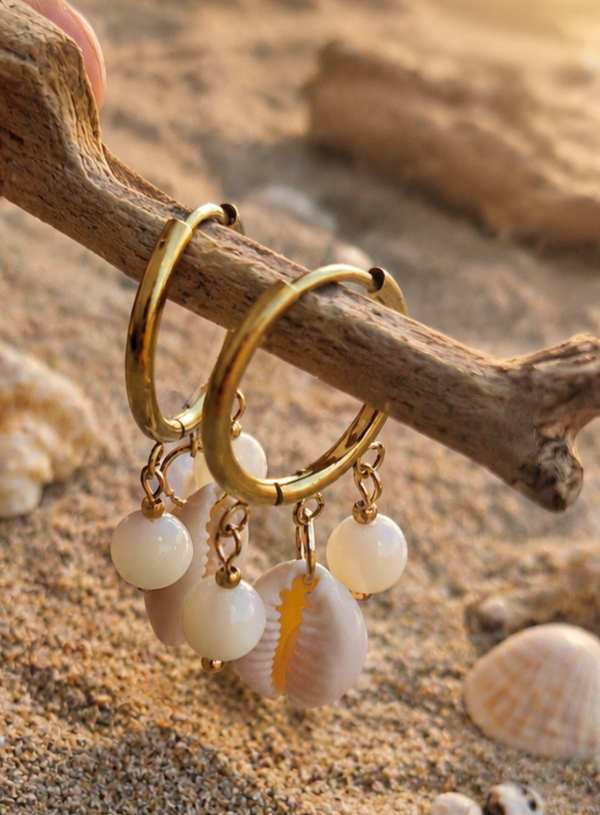 Boucles d'oreilles Coquillage et Nacre