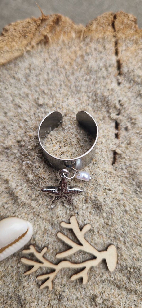 Bague Stella et perle d'eau douce