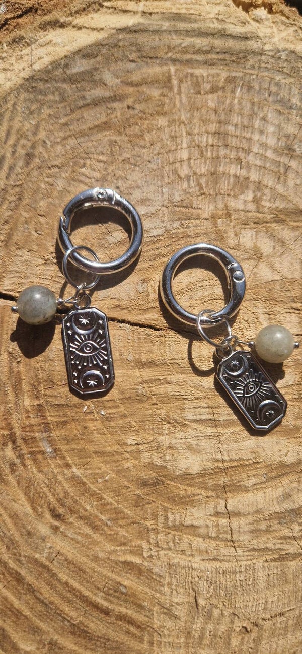 Charm's Bottines Labradorite grise et Tarot
