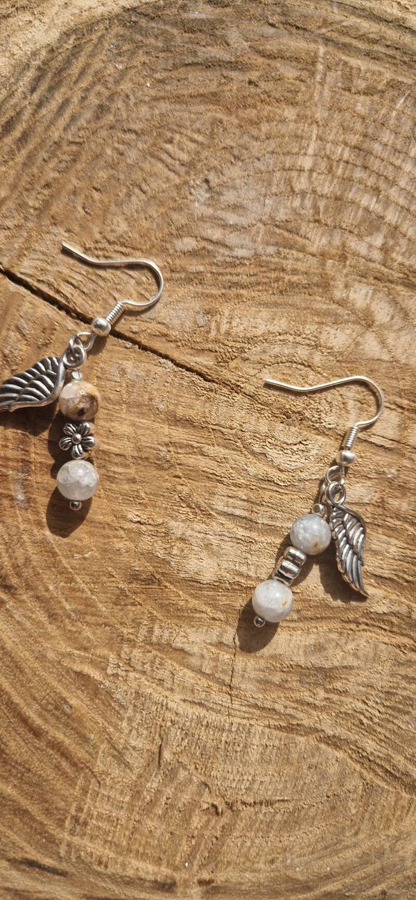 Boucles d’oreilles Ange 🪽 Celestite