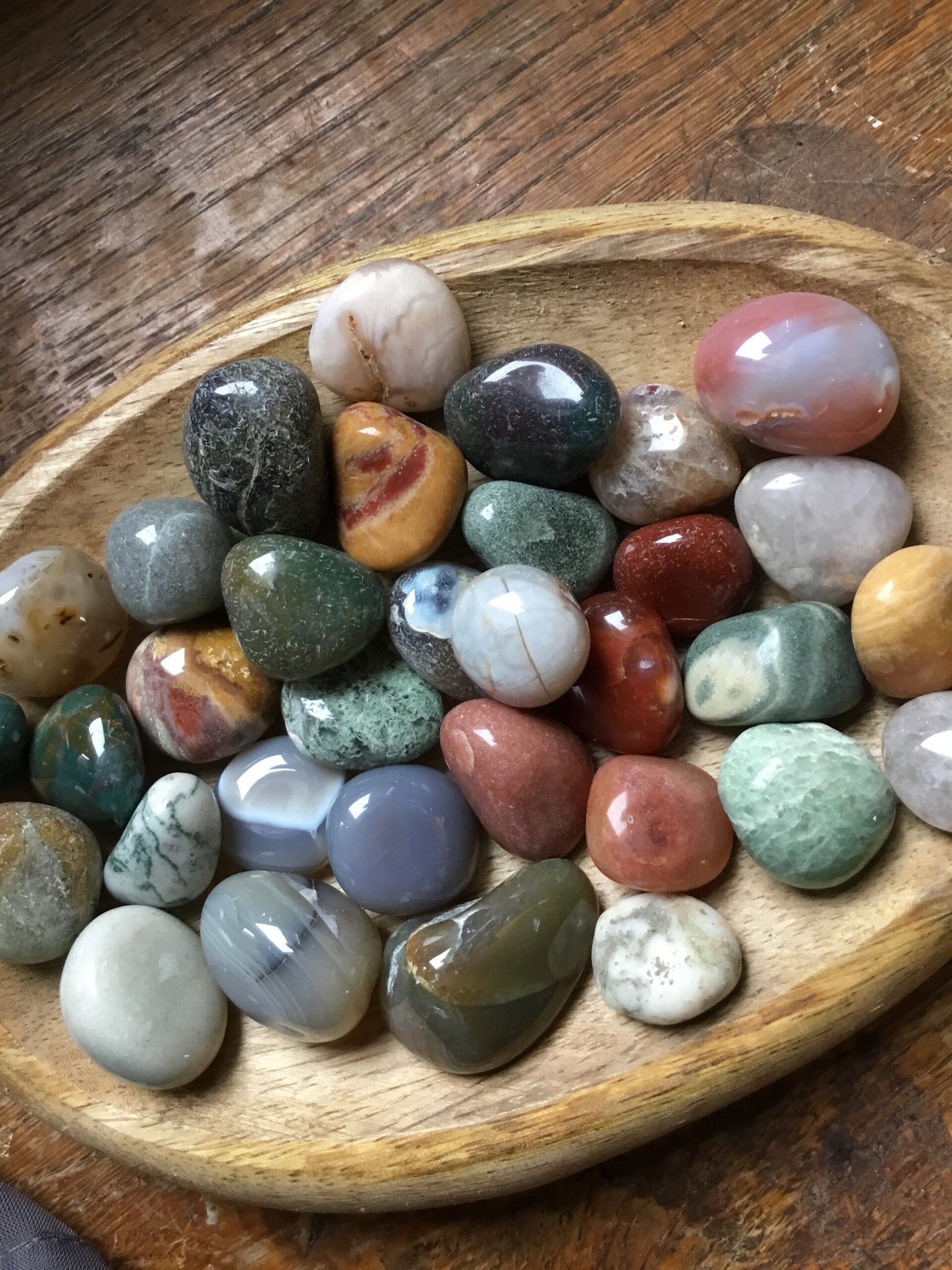 Agate mixte roulée