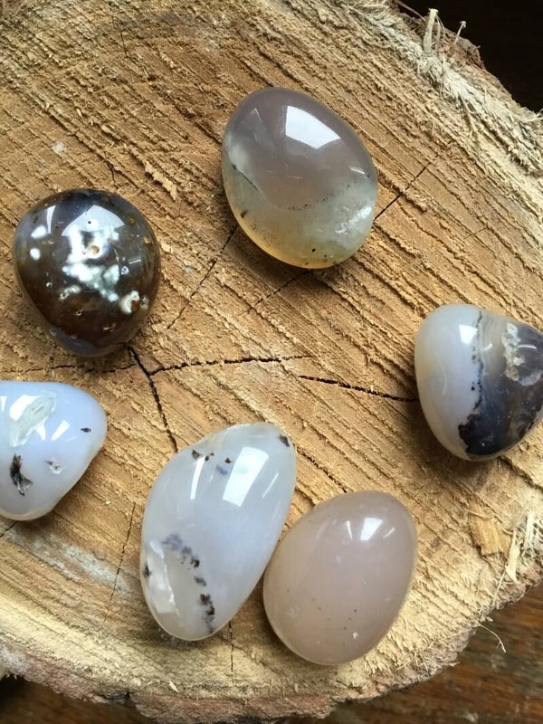 Agate Blanche mixte roulée
