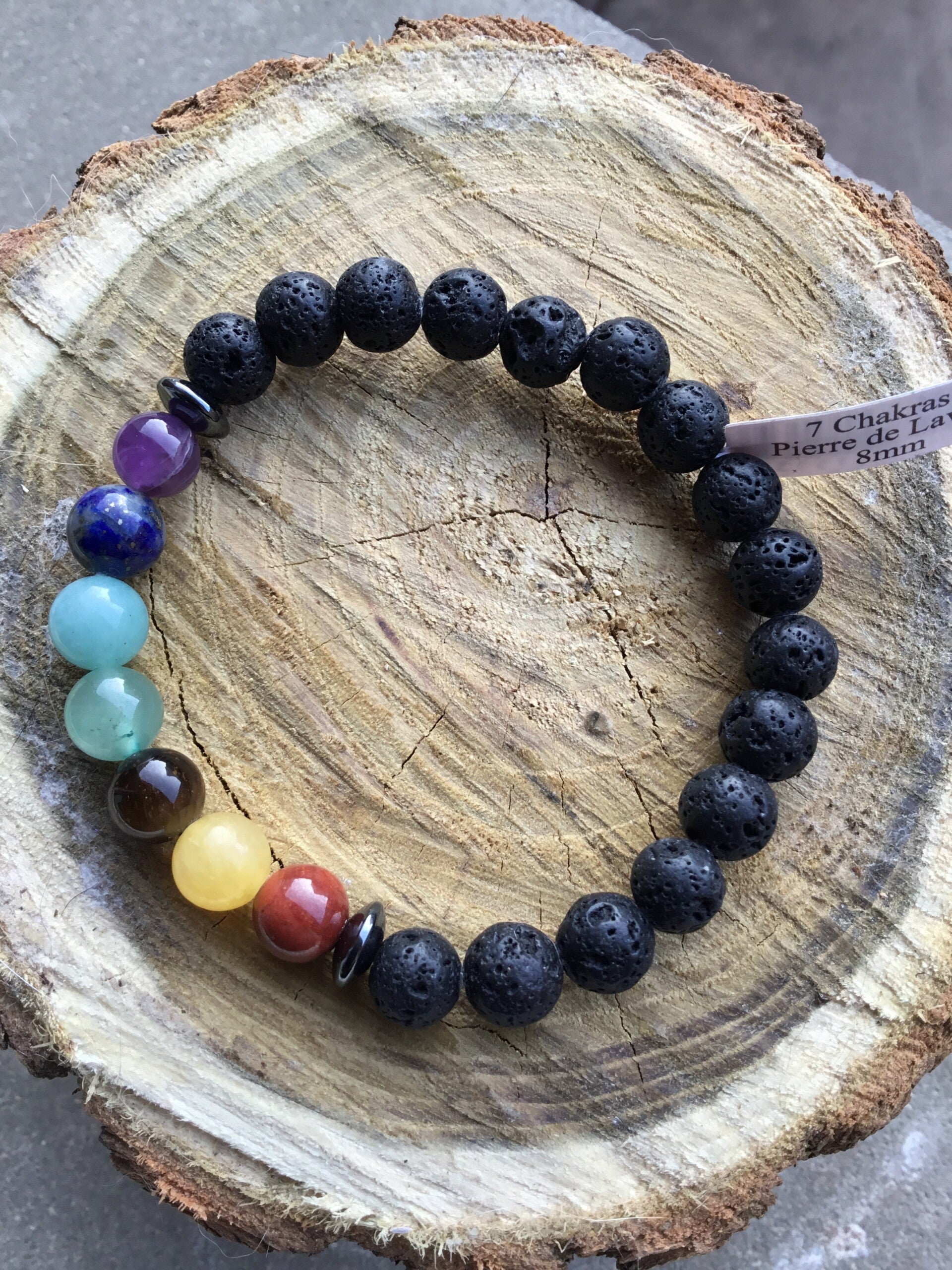 Bracelet 7 chakras mixte