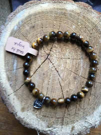 Bracelet boules œil de tigre