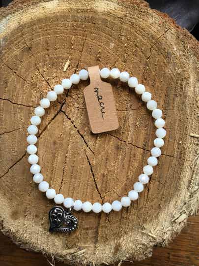 Bracelet boule nacre