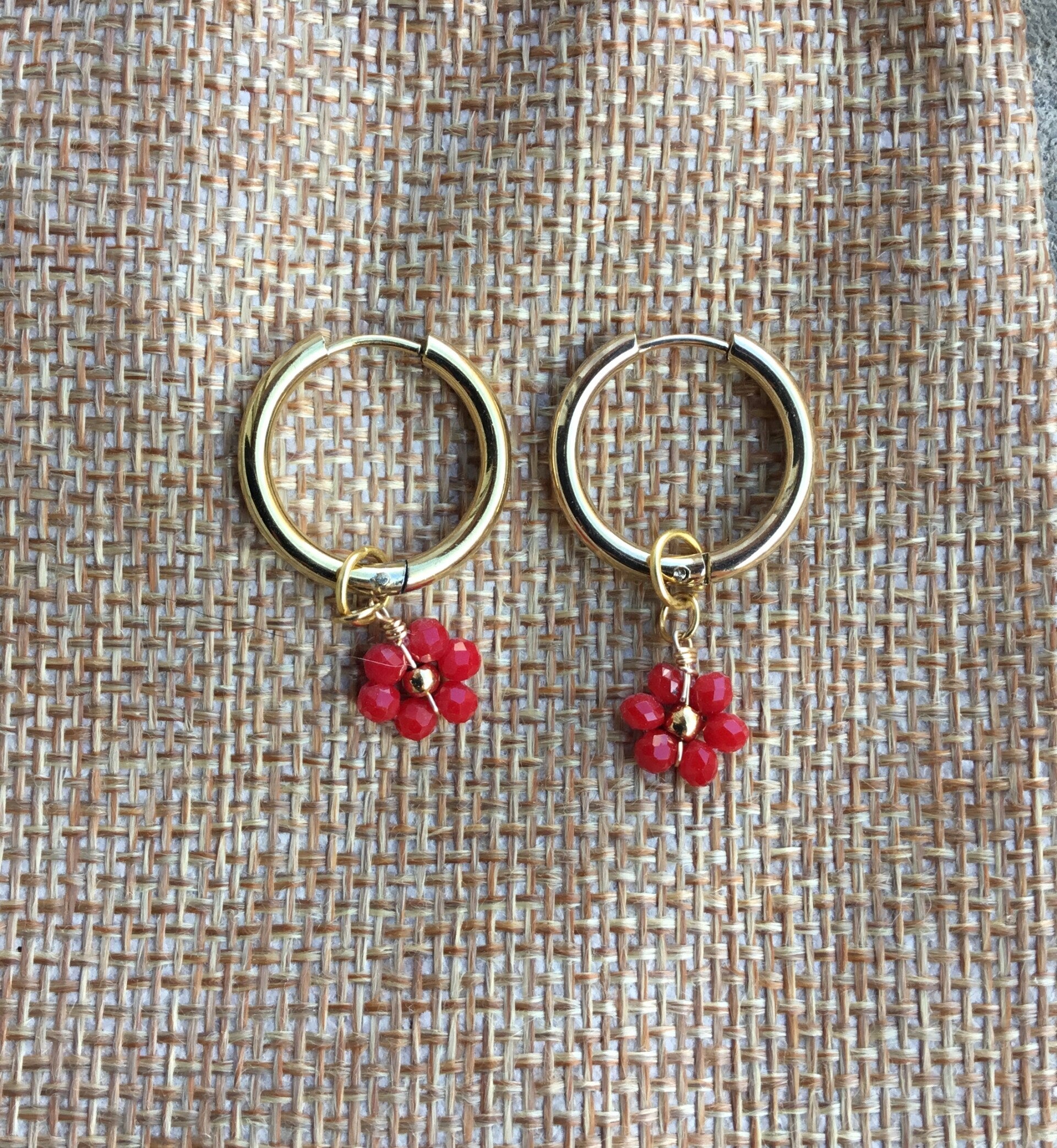 Anneaux doré Marguerites