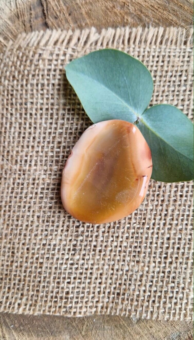 Cornaline galet roulée