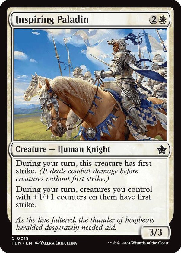Inspiring Paladin 0018 MTG