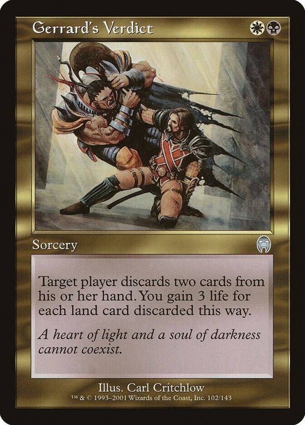 Gerrard's Verdict 102/143 MTG