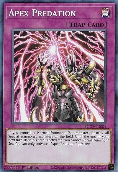 Apex Predation BODE-EN084 YGO