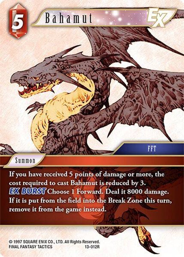 Bahamut EX 13-012R (Foil) FFC