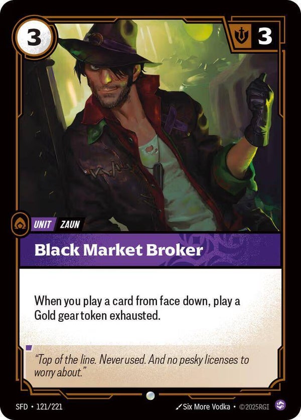 Black Market Broker 121/221 RBC