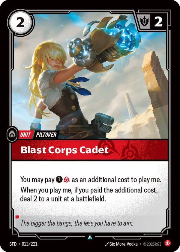 Blast Corps Cadet 013/221 (Foil) RBC