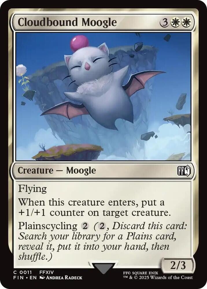 Cloudbound Moogle 0011 MTG