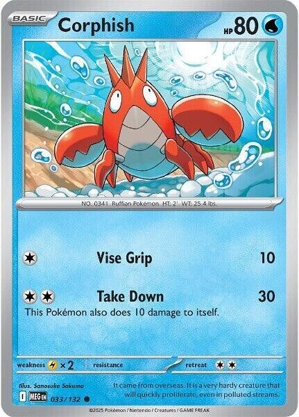 Corphish 033/132 PKMN