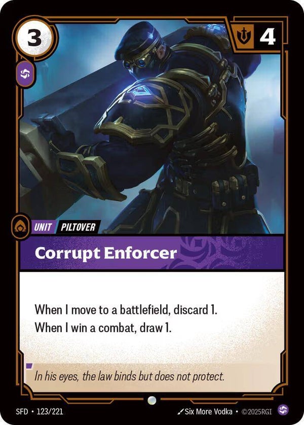 Corrupt Enforcer 123/221 RBC