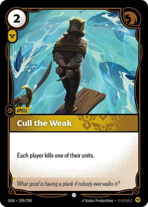 Cull the Weak 209/298 RBC